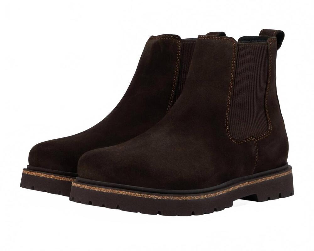 NEW BIRKENSTOCK men's highwood slip on chelsea boot in mocha